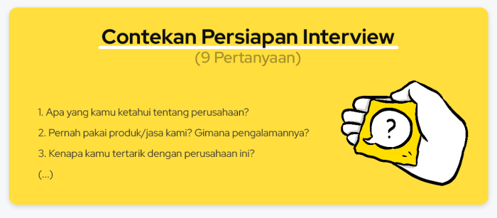 Pertanyaan untuk interview user