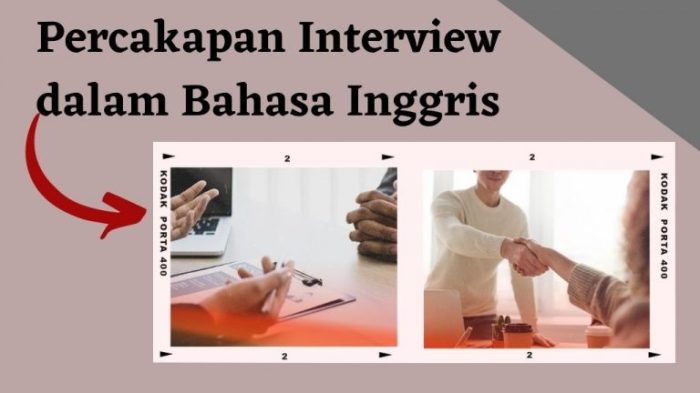 Percakapan interview kerja