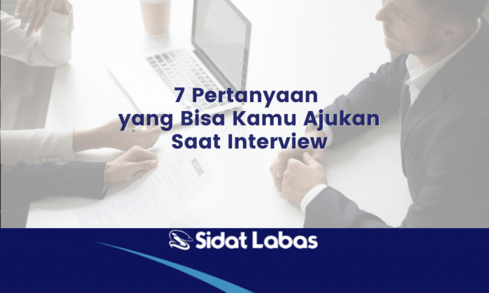 Pertanyaan dan jawaban saat interview