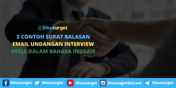 Balasan email interview bahasa inggris