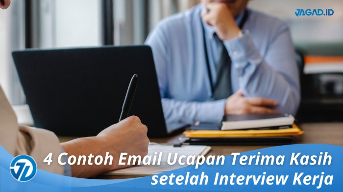 Ucapan terimakasih setelah interview