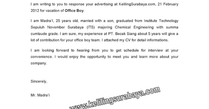 Balasan email interview bahasa inggris