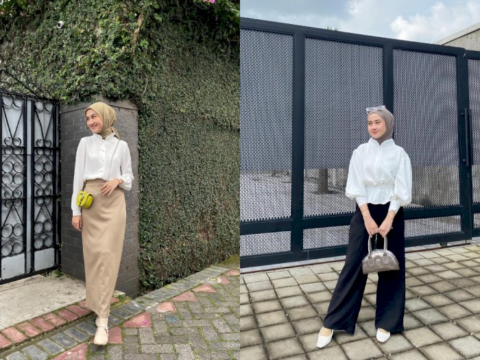 Outfit interview kerja hijab