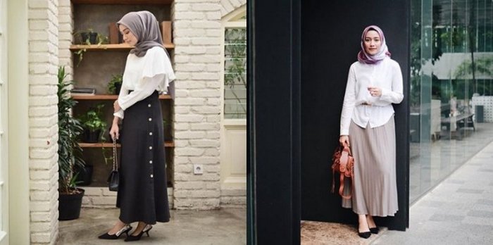 Outfit interview kerja hijab