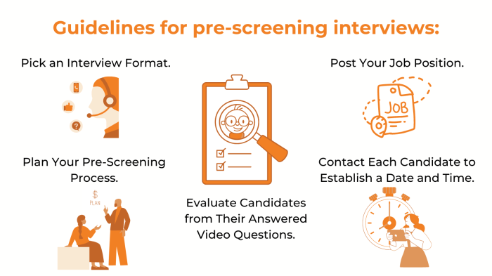 Pre screening interview adalah