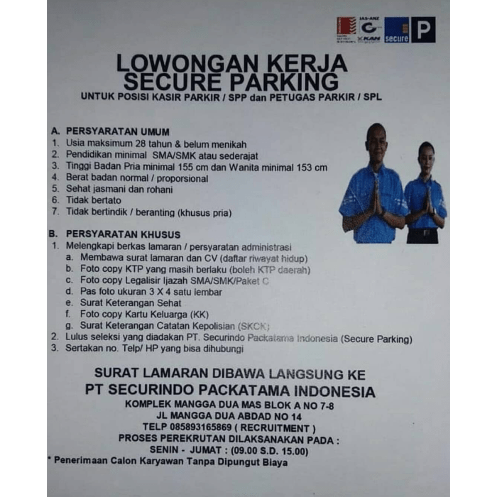 Tes dan interview secure parking