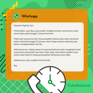 Contoh sms interview kerja