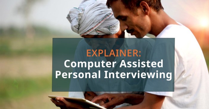 Computer assisted personal interview capi adalah