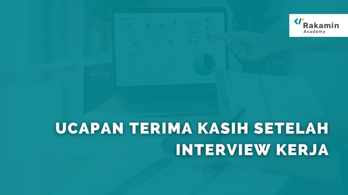 Ucapan terima kasih setelah interview