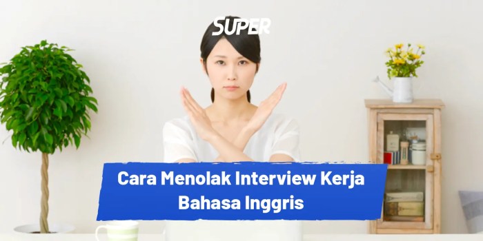 Cara menolak interview