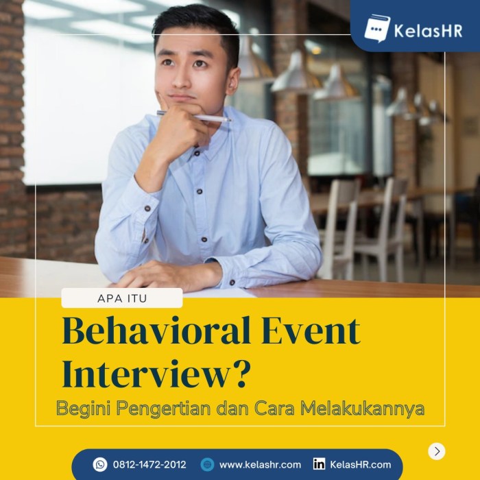 Behavior event interview adalah