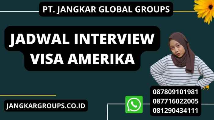 Jadwal interview visa amerika