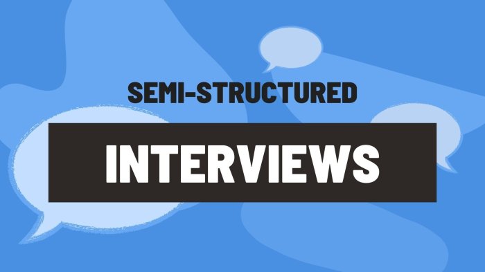 Semi structured interview adalah