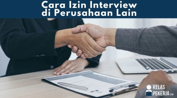 Cara izin interview perusahaan lain