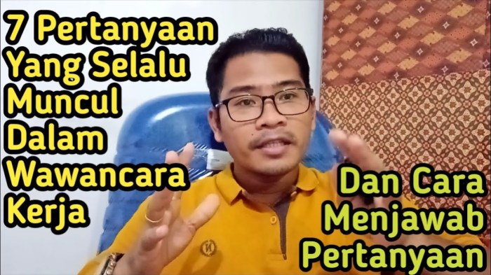 Pertanyaan interview yang sering muncul