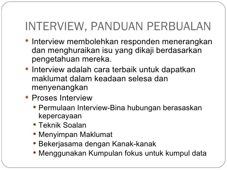 Apa itu initial interview