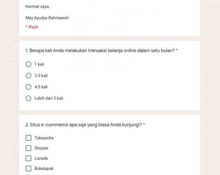 Pertanyaan interview tentang keluarga