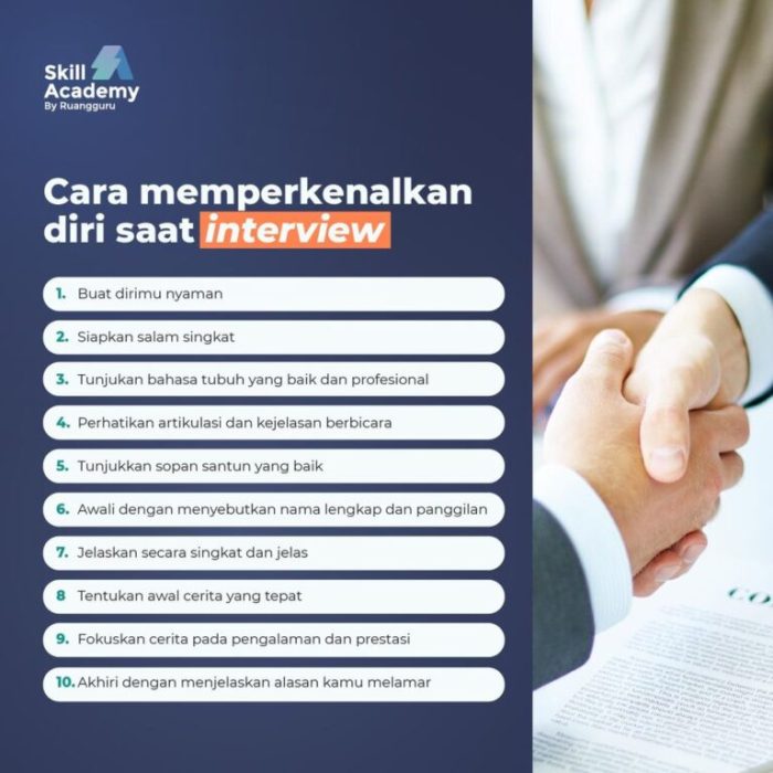 Perkenalan diri interview