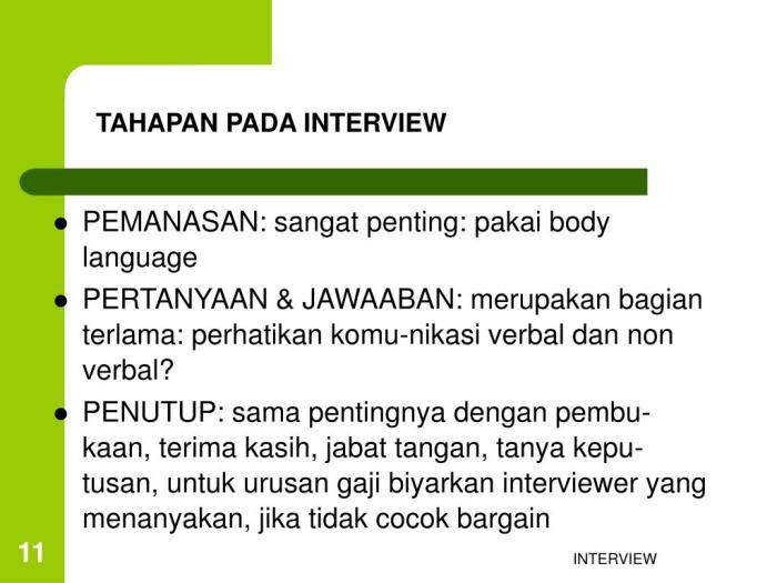 Interview tahap 2