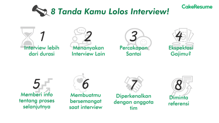 Tanda diterima kerja setelah interview